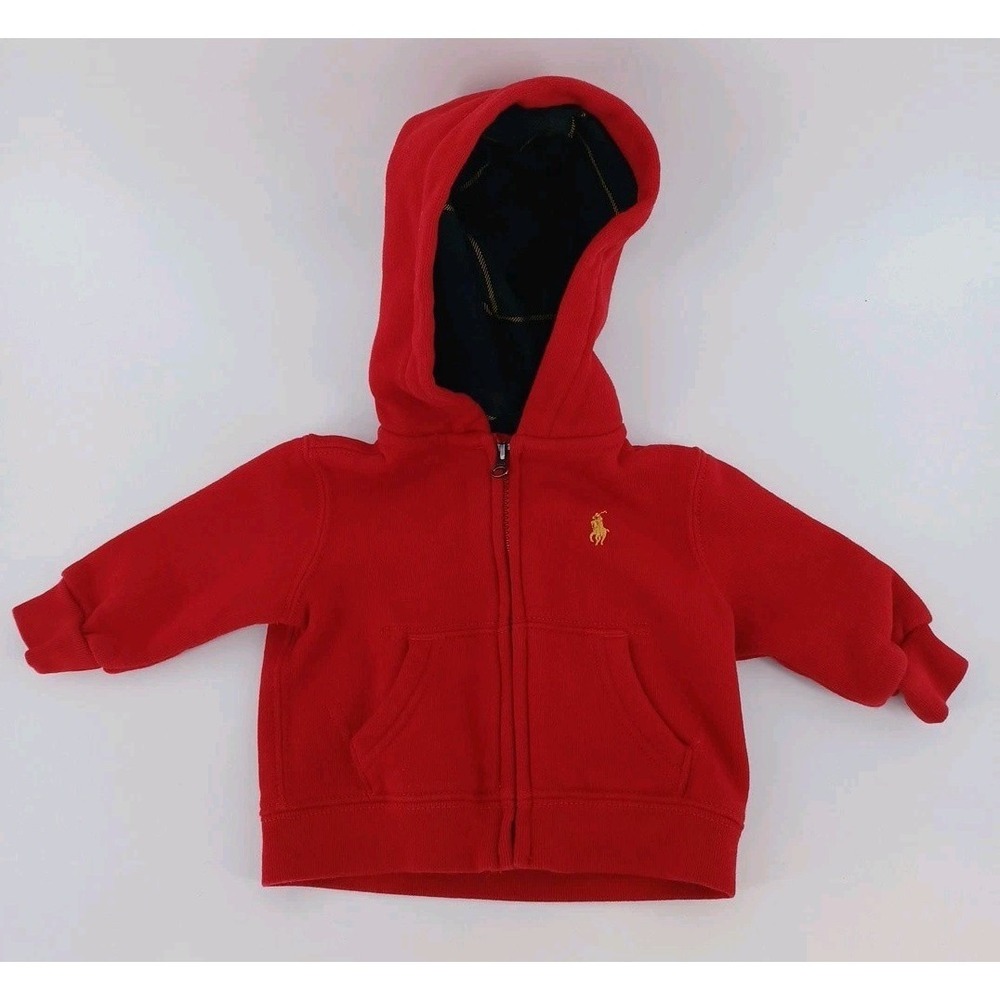 Ralph Lauren Baby 3 Month Long Sleeve Fleece Hooded Full Zip Jacket